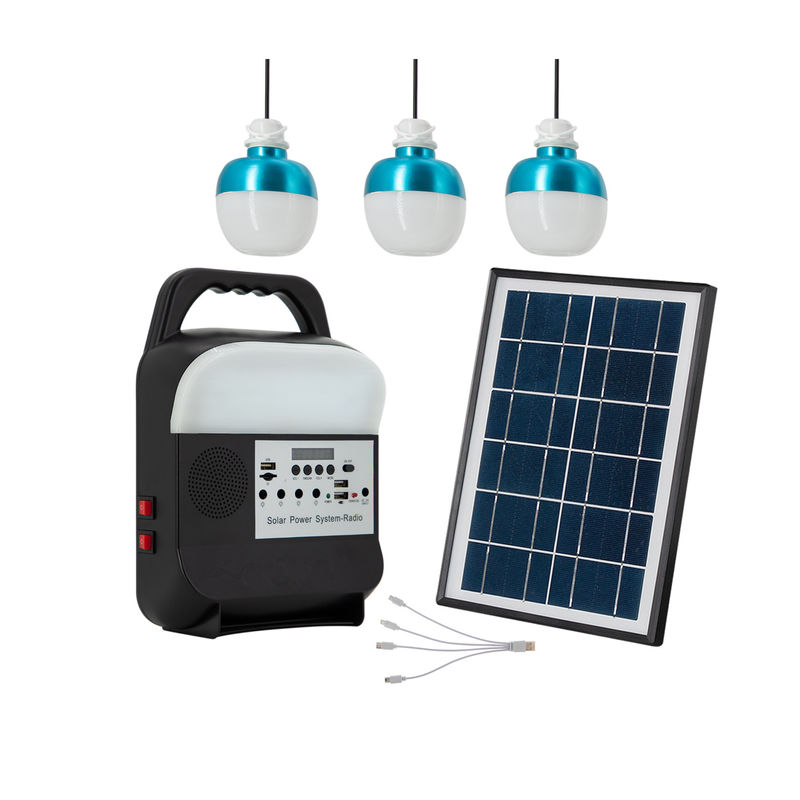 China Solar Home Kit Light Professionelle Herstellung Neues Design Solar Light System Tragbares Solarkraftwerk