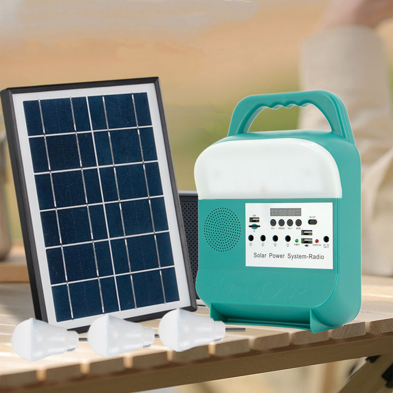 Tragbares Solarhelles Hauptsystem im Freien Kit Mini Power Led Charging Monocrystalline