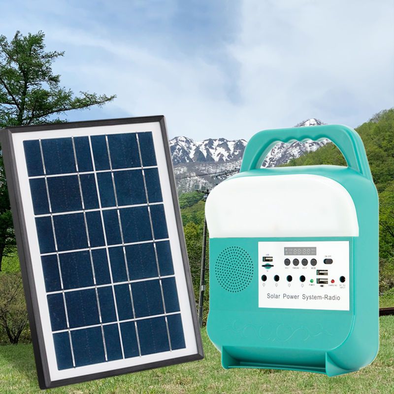 Mini Power Solar Home Lighting-System 6000mah für Innen-Kit Inverter Off Grid