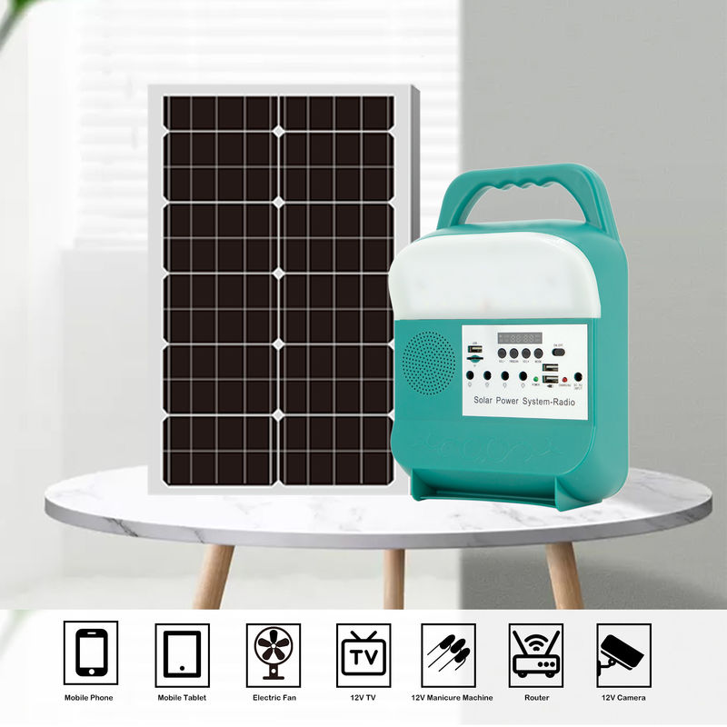 Tragbarer Solarhauptgenerator der Stromversorgungs-12V mit Radiosolarenergie-Licht