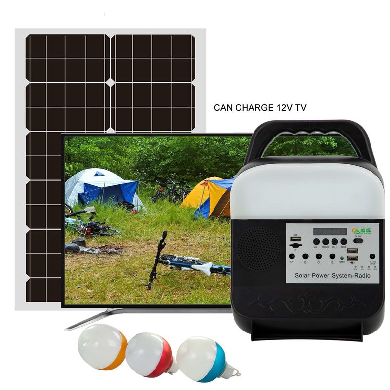 tragbare Platten-Notbeleuchtungsanlage der Solarenergie-12W mit Licht für Haus