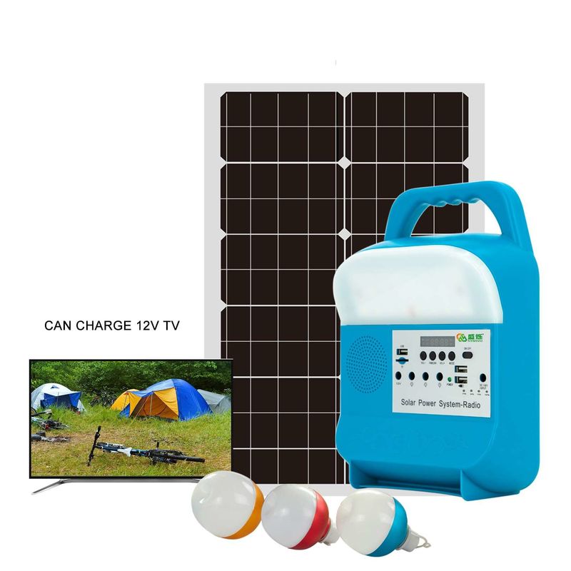 Fashion Design wiederaufladbare Sun Power Generator Sonnensystem Licht tragbares Kraftwerk Mini Solar Light System