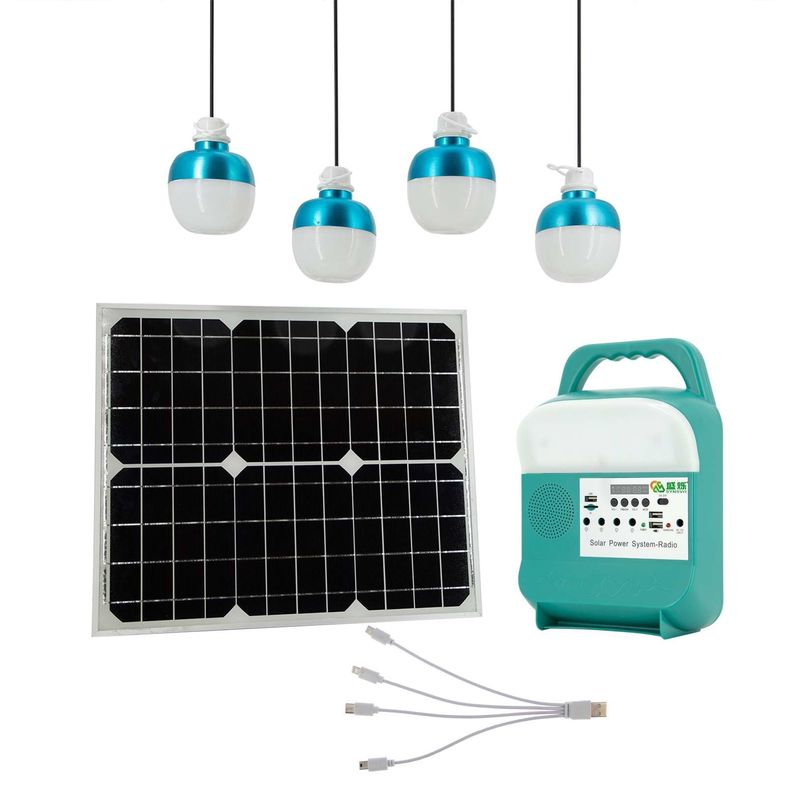 Hauptbeleuchtung tragbarer Solargenerator Mini Kit Panel Solarkraftwerk für Camping