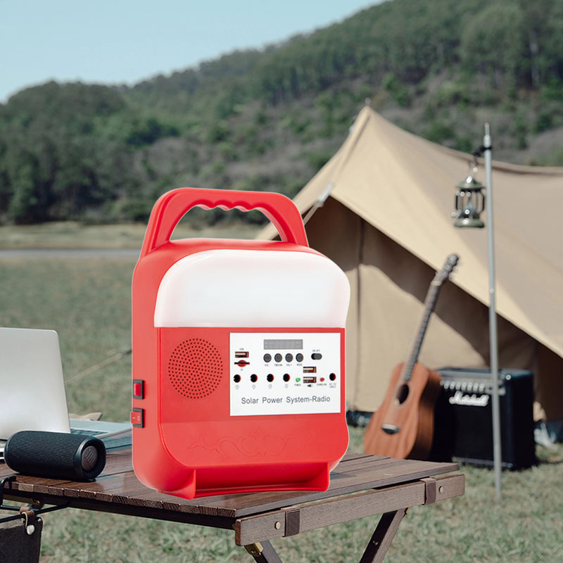 Tragbare Sonnenkollektor-Kit Charging Lighting System With-Lithium-Batterie für das Kampieren