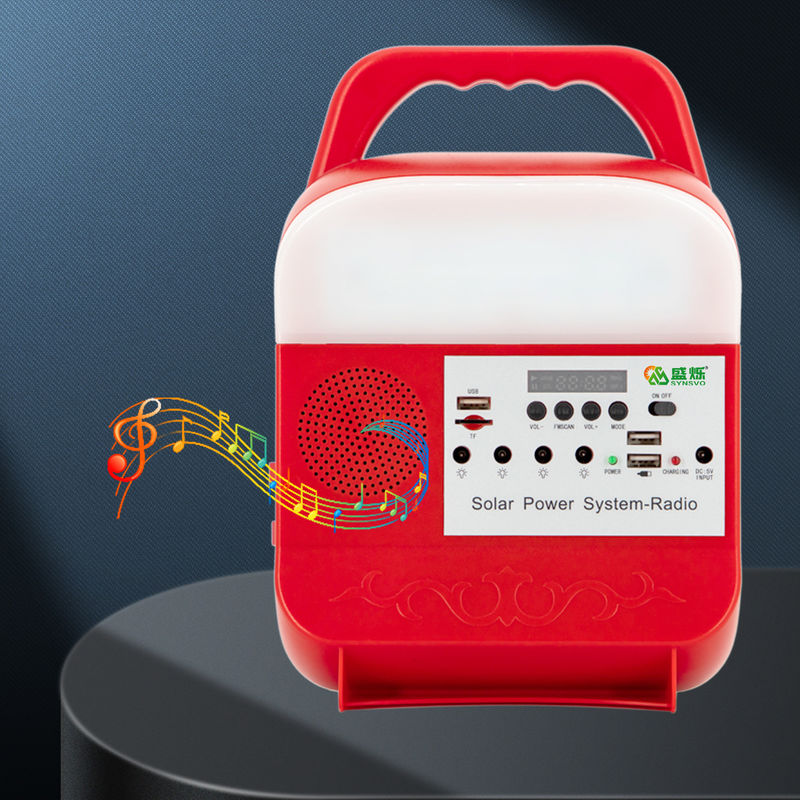 Tragbare Sonnenkollektor-Kit Charging Lighting System With-Lithium-Batterie für das Kampieren