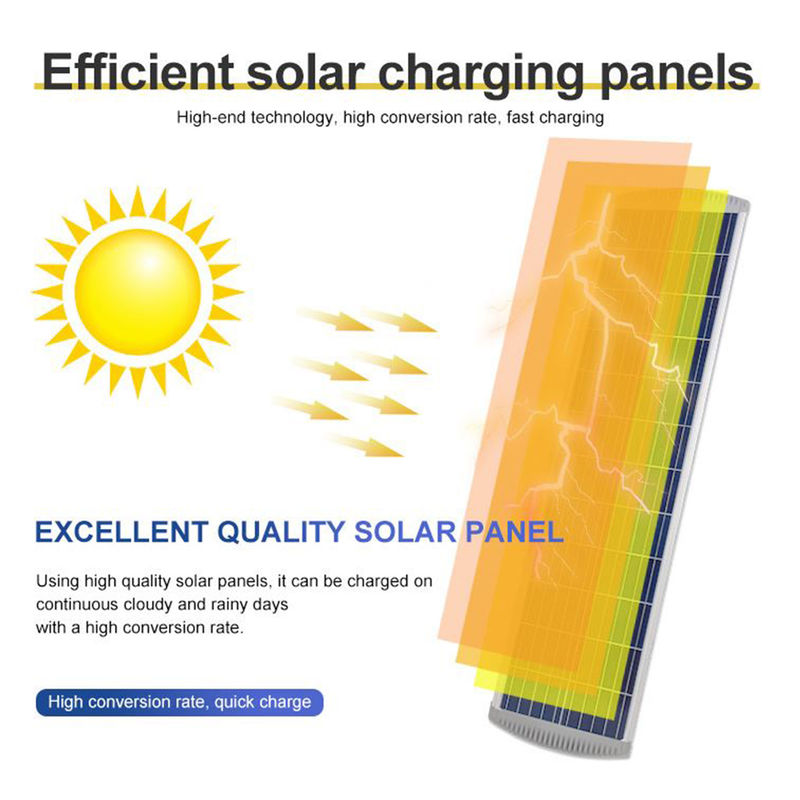 1000W integrierte Solarsensor der straßenlaterne-Fernbewegungs-IP65 mit Lithium-Batterie Pole