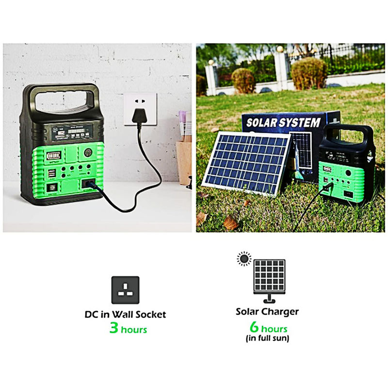 Kleine LE Power Solarbeleuchtung System Kit Mini Indoor Camping Tragbar für ländliche Gegend