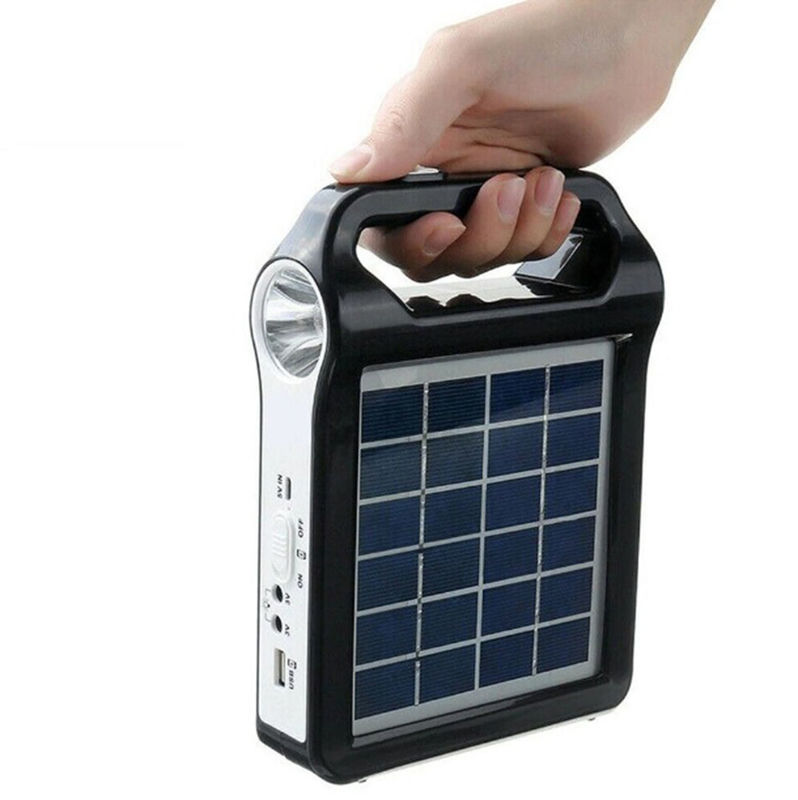 Hocheffizientes tragbares Solarenergie-Beleuchtungsset Panel Mini Off Grid für Zuhause