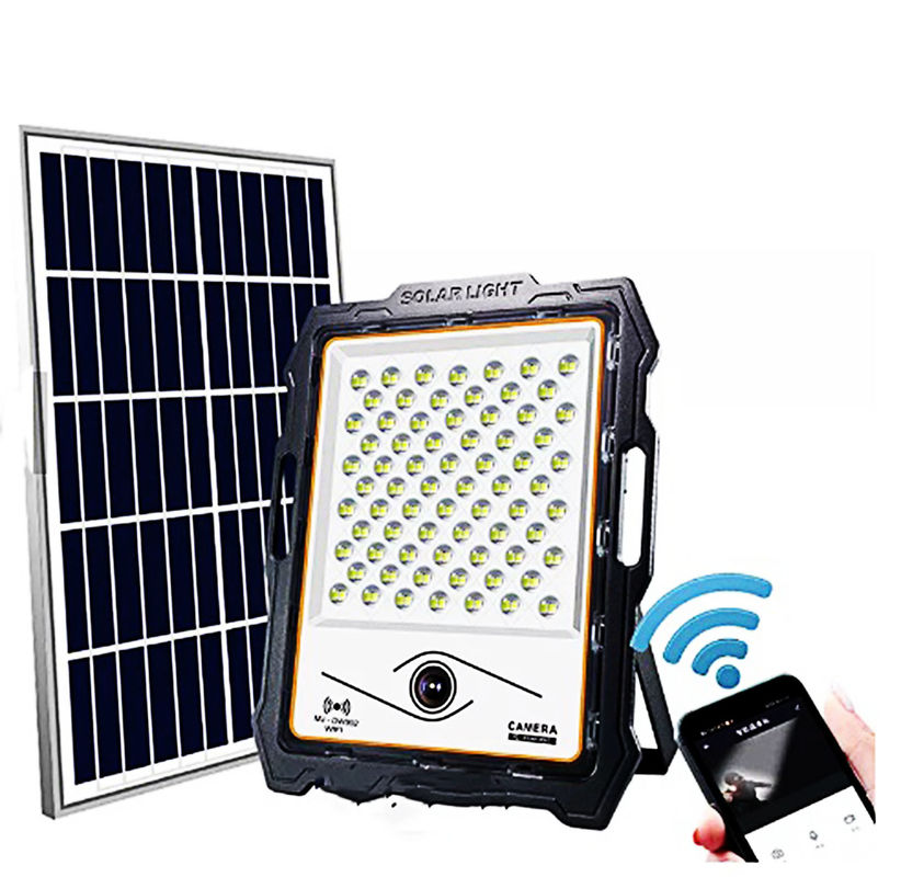 100W LED Solarsicherheitsleuchten mit tragbarer PIR-Fernbedienung der Videokamera BSOD Street Motion