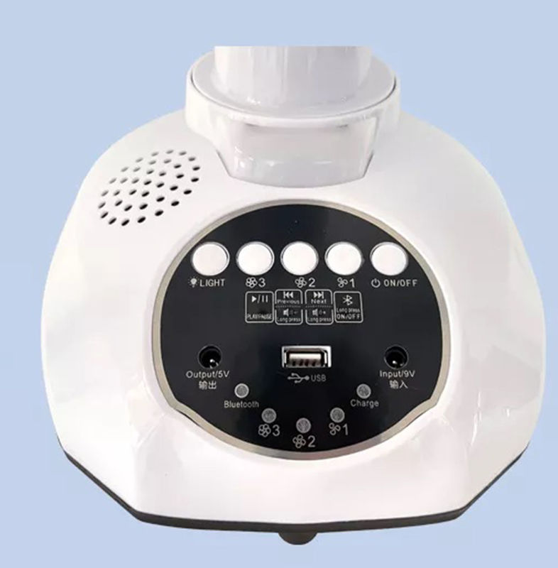 12 Zoll-Solaraufladungstabellen-elektrischer Ventilator mit Energie-Bank-Funktions-tragbarem wieder aufladbarem