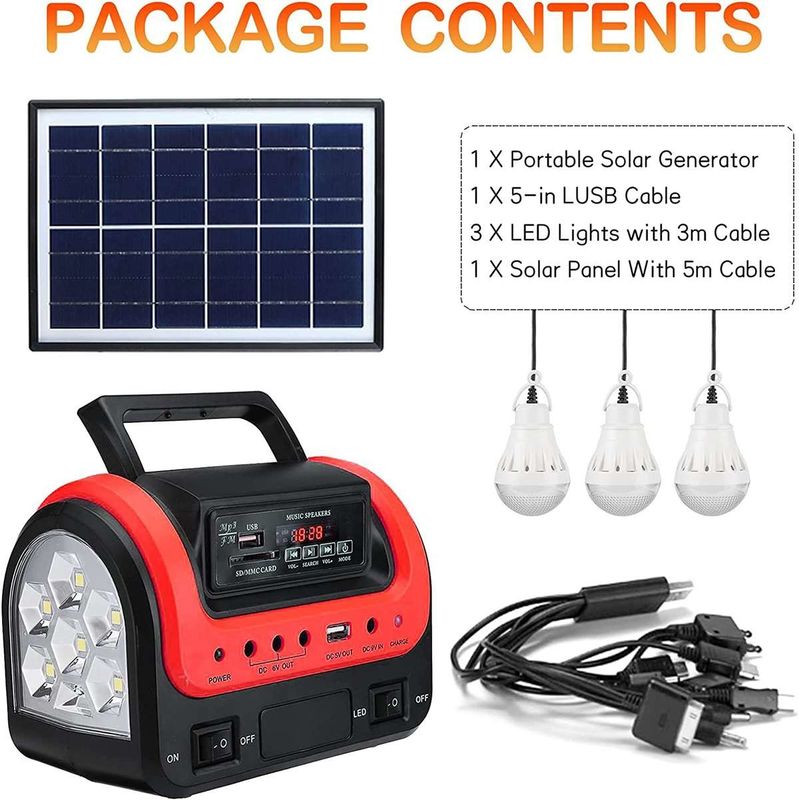 DC führte Licht-Solarenergie-Generator für Hauptgebrauch Mini Home Lighting Kit