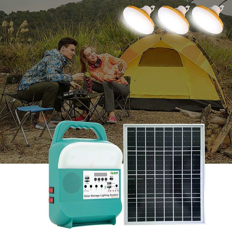 Energie-Speicher-wieder aufladbares helles Solarsystem 12V Kit For Home And Outdoor