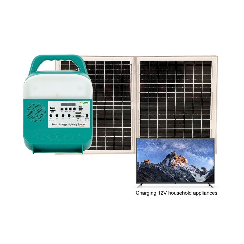 tragbares Sonnenkraftwerk 80W 10000mAh mit Licht-Batterie-Generator DCs USB LED
