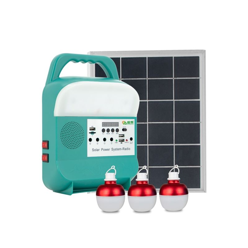 die Solarenergie 9W, die Birnen der Ausrüstungs-LED beleuchtet, ummauern tragbares Stations-Telefon-Ladegerät SRE-689