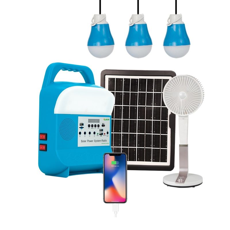 Tragbare Solarenergie-Generator-Energie Mini-Solarlicht-im Freien Innenhaus DCs 5W
