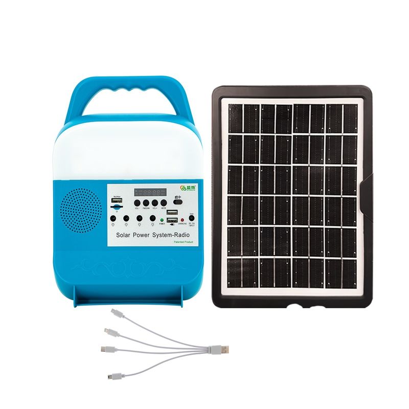 Solarenergie-Kit With Speaker Solar Energy-Beleuchtungssystem des Solarenergie-Beleuchtungssystem-Solargeneratorsystem-5W