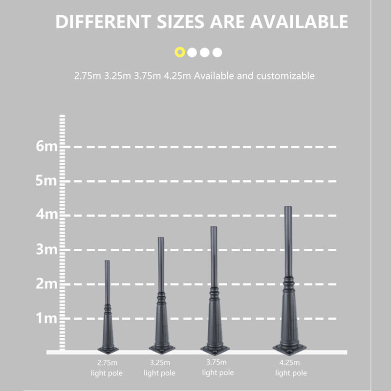 Kundenspezifisches 12M im Freien Solar Street Light Pole galvanisierte intelligentes geführtes Smart Polen 15m