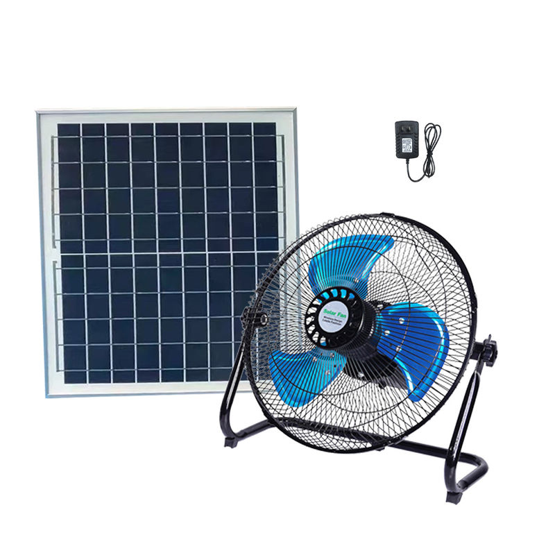 verlegen Solarhauptfan des beleuchtungssystem-15W mit 12 Geschwindigkeit 12 Zoll wieder aufladbares mit Platte