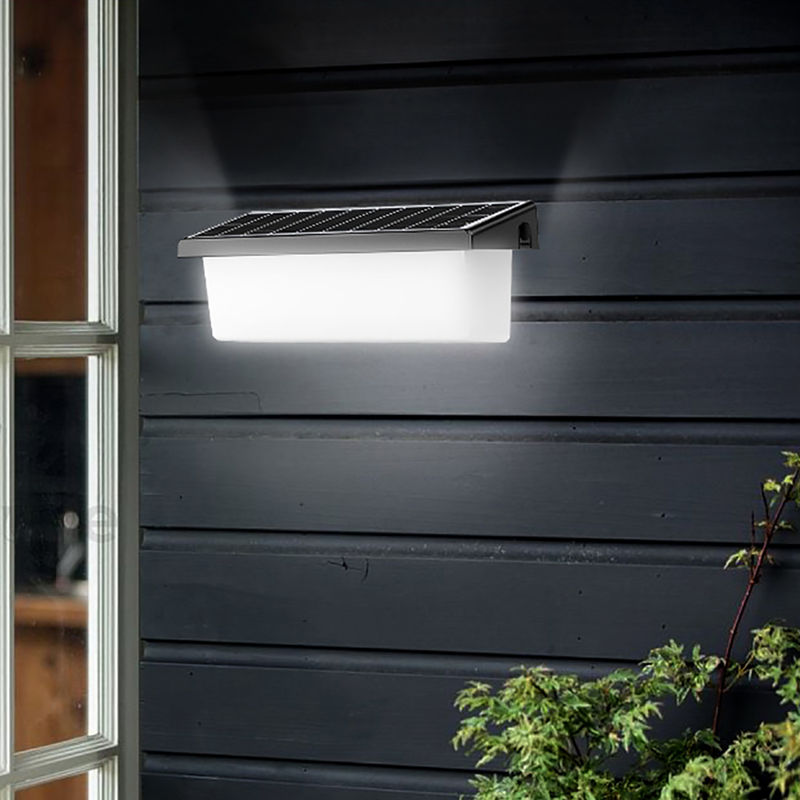 4100K neutrale weiße Solarwandlampen Außen 8-10 Stunden Arbeitszeit Led Solarwandlicht Außenveranda Garten