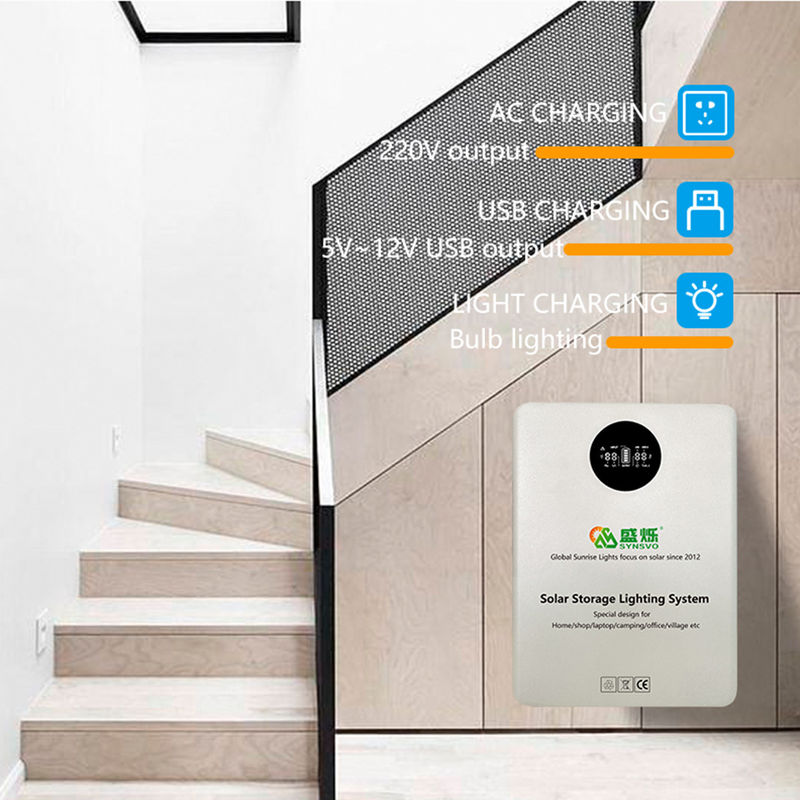 Off-Grid-Solarumrichter mit Lithiumbatterie 5V/9V/12V/220V Ausgangsspannung 22*30cm Größe