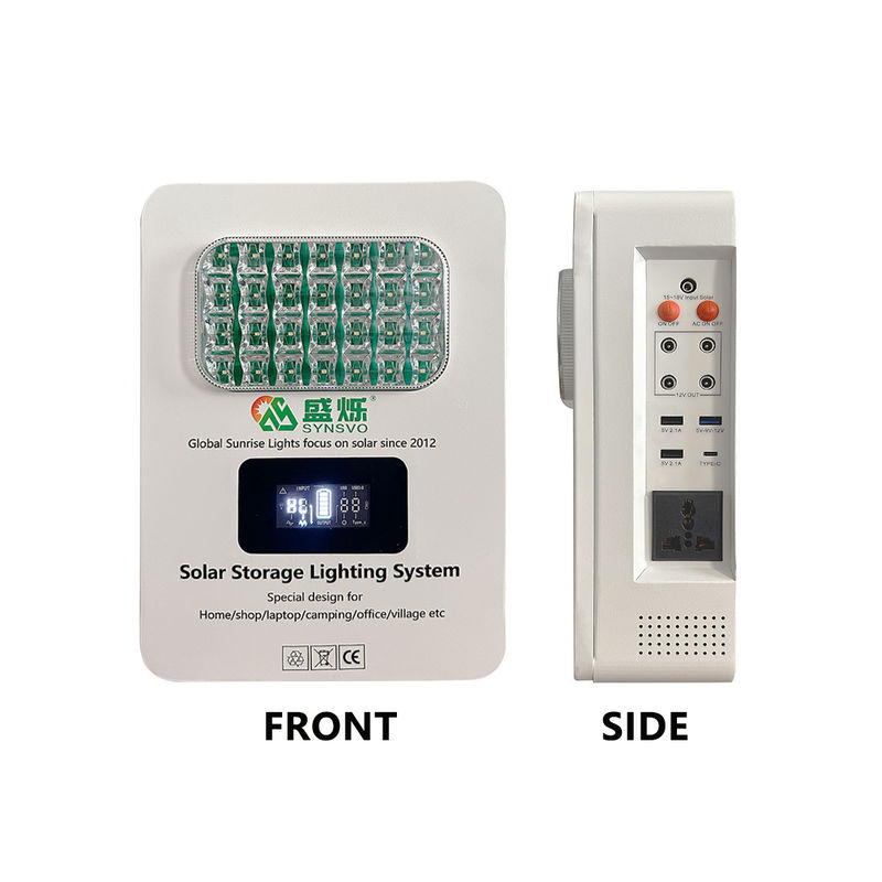 CE-zertifiziertes Solarpanelsystem mit 16V 12,5AH (15*2600Mah) Batterie 6W*3PCS LED-Bolle