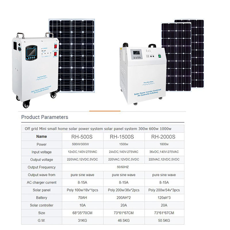 5kw Solarpanel-Kit Stromgenerator 12vdc/24vdc/48vdc Batterie Spannung