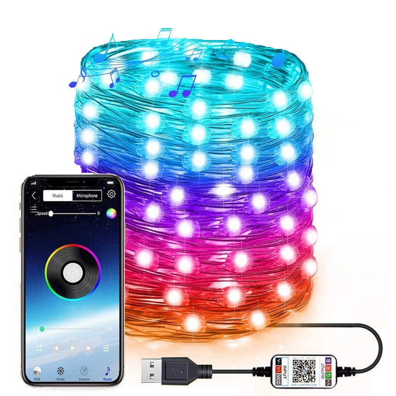 Dekorative Solarlicht-angetriebene Ketten-Garten-Solarlichter IP65 USB 6lm