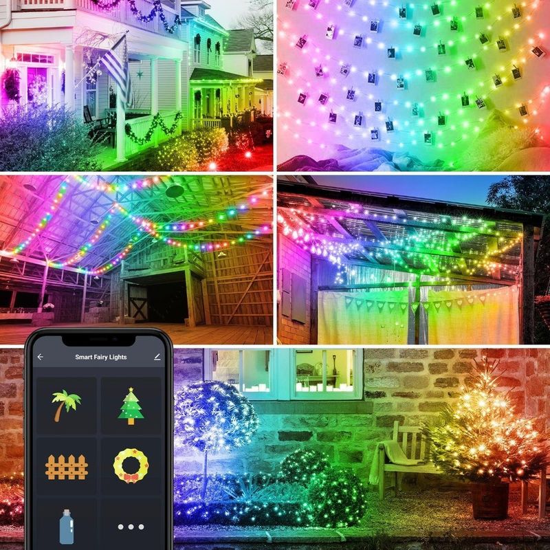 Dekorative bunte Solarlichter Bluetooths WiFi der Licht-5m Kugel-10m