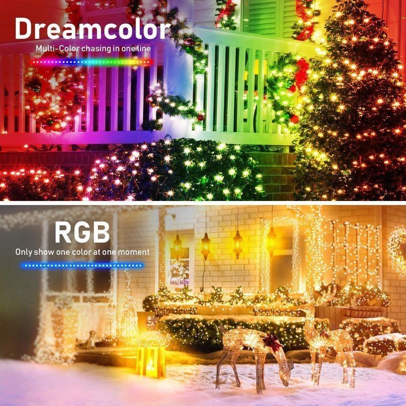 Dekorative bunte Solarlichter Bluetooths WiFi der Licht-5m Kugel-10m
