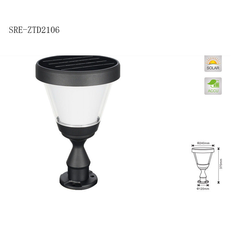 Säulen-Lampe Solarder garten-Licht-wasserdichte Säulen-Licht-Dekorations-LED Soalr