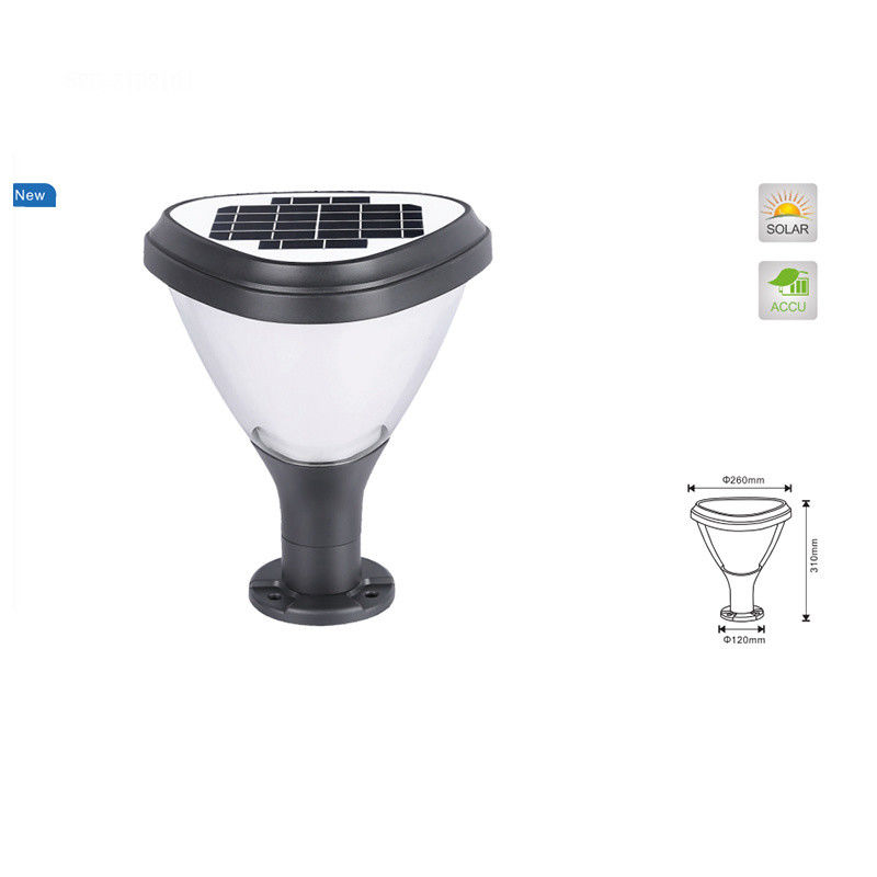 Säulen-Lampe Solarder garten-Licht-wasserdichte Säulen-Licht-Dekorations-LED Soalr