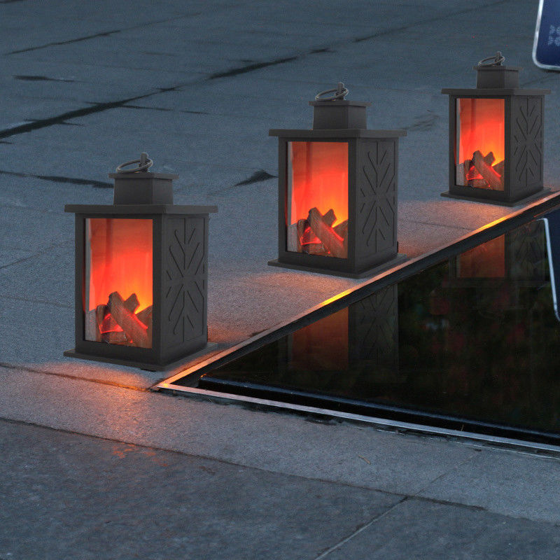 Soem-ODM-Garten-dekorative Solarlichter flammen Laternen für Kampieren das im Freien