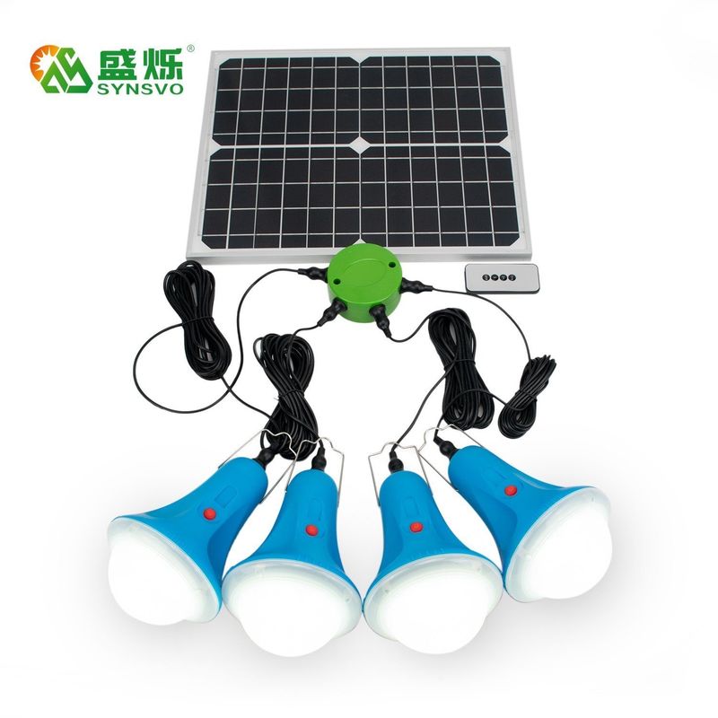 CCC 50000 Stunden 435Lum 12V Sonnenbeleuchtung mit Fernbedienung Mini-Solarpaneel Batterie Beleuchtungssystem