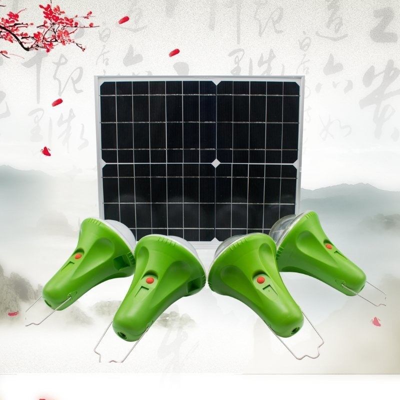 CCC 50000 Stunden 435Lum 12V Sonnenbeleuchtung mit Fernbedienung Mini-Solarpaneel Batterie Beleuchtungssystem