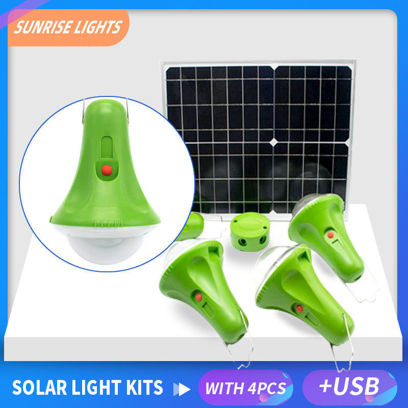 CCC 50000 Stunden 435Lum 12V Sonnenbeleuchtung mit Fernbedienung Mini-Solarpaneel Batterie Beleuchtungssystem