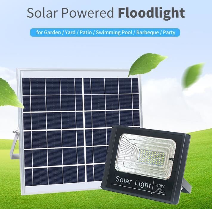 100W Jd-8840 kühle weiße 8PCS LED Energieeinsparung des Solarflut-Licht-Garten-Solar