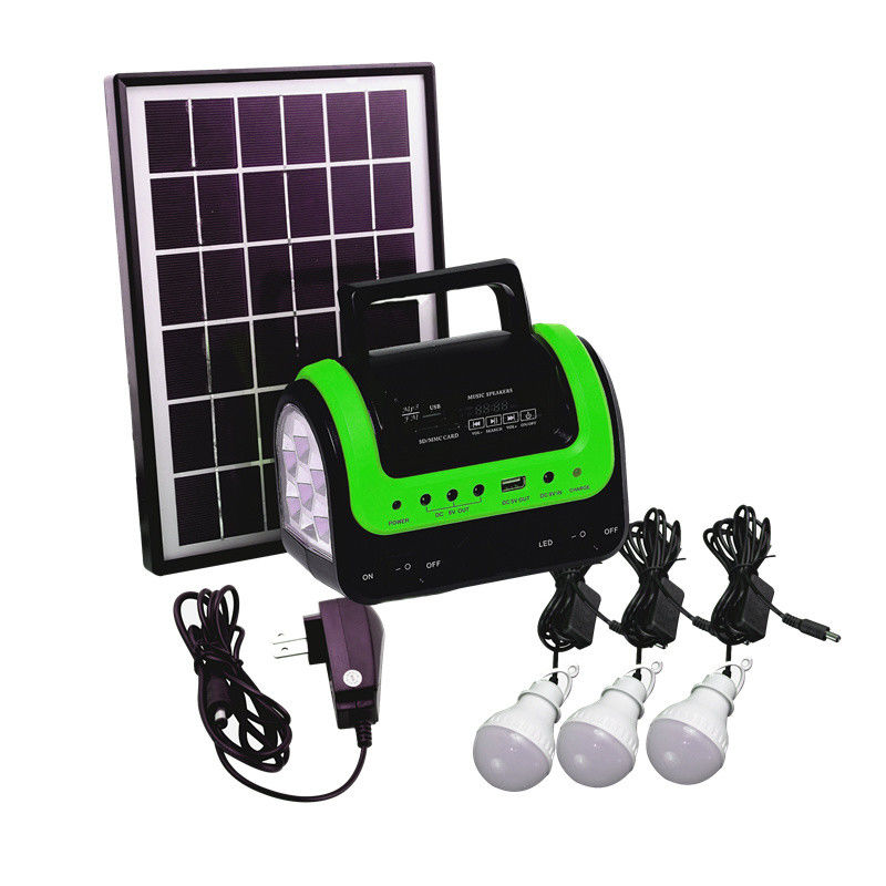 FCC EMC 5W 6V tragbares Auto-Boots-helle Solarausrüstung der Solarenergie-Lampen-12PCS SMD LED