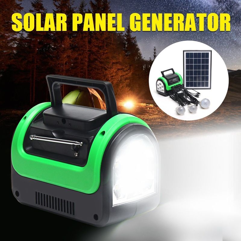 FCC EMC 5W 6V tragbares Auto-Boots-helle Solarausrüstung der Solarenergie-Lampen-12PCS SMD LED