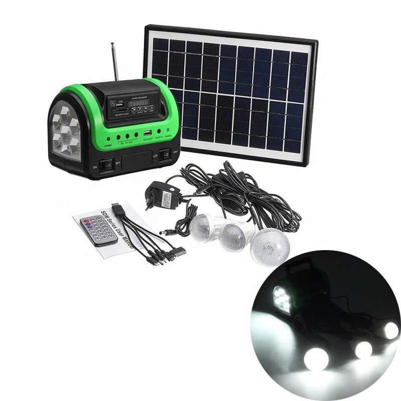 FCC EMC 5W 6V tragbares Auto-Boots-helle Solarausrüstung der Solarenergie-Lampen-12PCS SMD LED