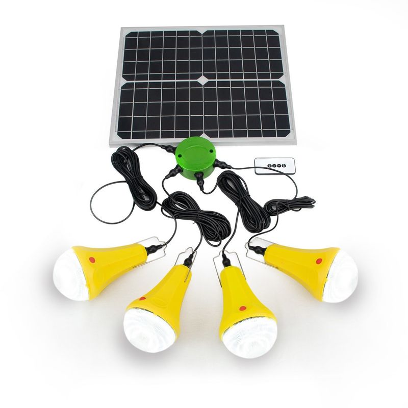 25W Solar-Ladung Camping-Licht-System eingebaut in Batterie Notfall Solarlicht Camping Gartenbeleuchtung
