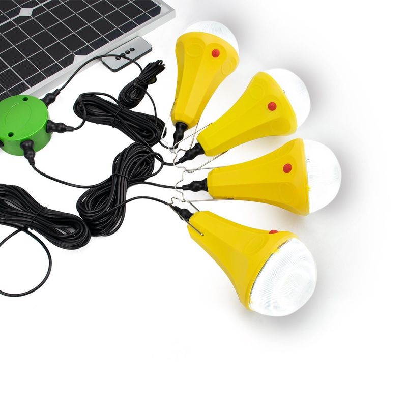 25W Solar-Ladung Camping-Licht-System eingebaut in Batterie Notfall Solarlicht Camping Gartenbeleuchtung