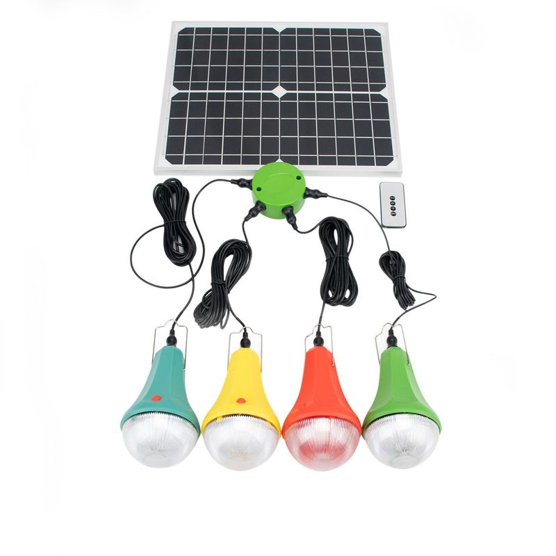 25W Solar-Ladung Camping-Licht-System eingebaut in Batterie Notfall Solarlicht Camping Gartenbeleuchtung