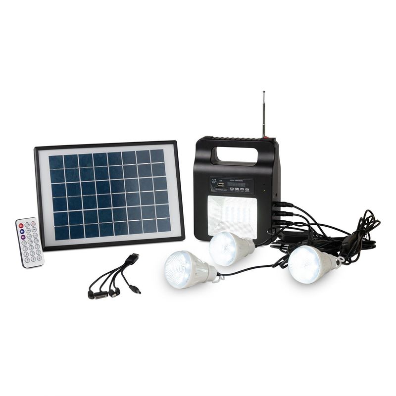Strom-Ausfall 5 Watt-Solarnotbeleuchtungen mit Handy-Ladegerät