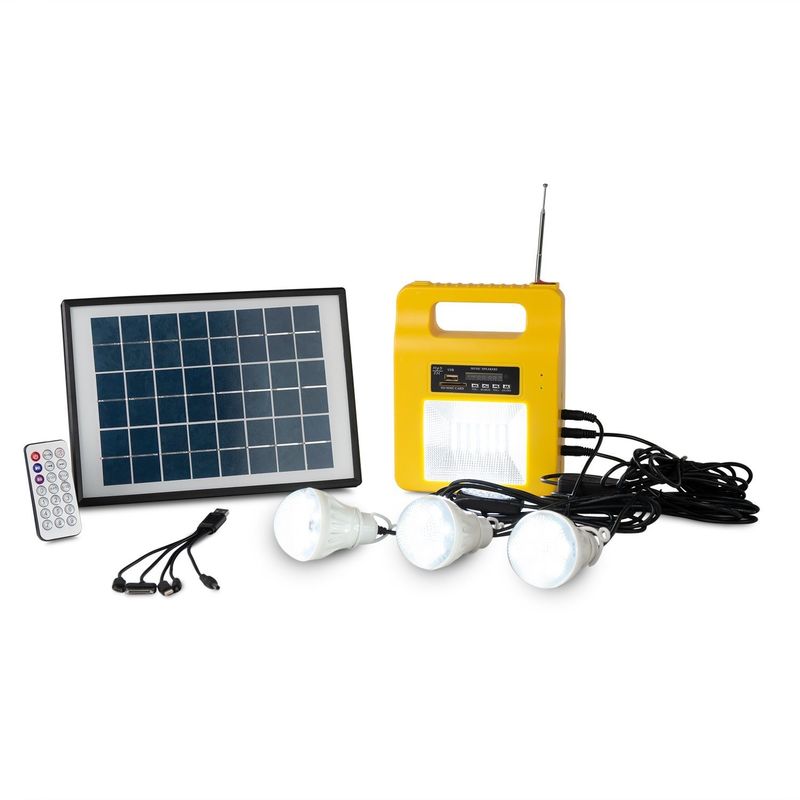 Strom-Ausfall 5 Watt-Solarnotbeleuchtungen mit Handy-Ladegerät
