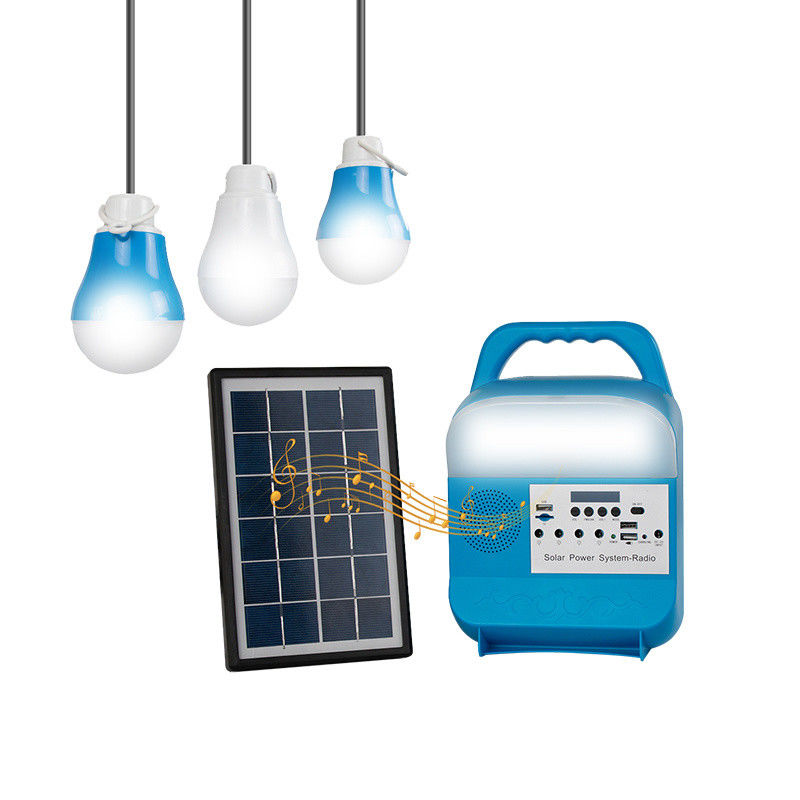 Tragbares beleuchtendes Sonnenkollektorsystem DC-Sonnensystems für Hauptsolarladegerät