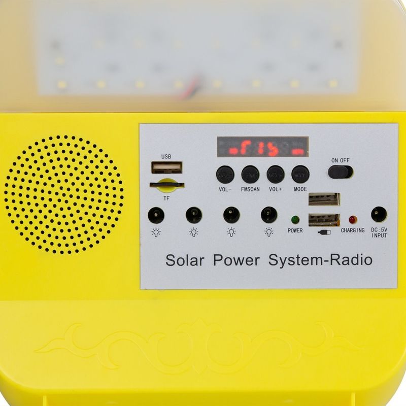 Tragbares beleuchtendes Sonnenkollektorsystem DC-Sonnensystems für Hauptsolarladegerät