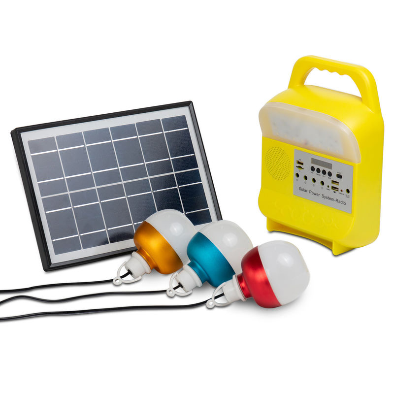 generator-Macht-Sonnenkollektor im Freien geführtes Beleuchtungssystem 5W USB TF tragbarer Solar