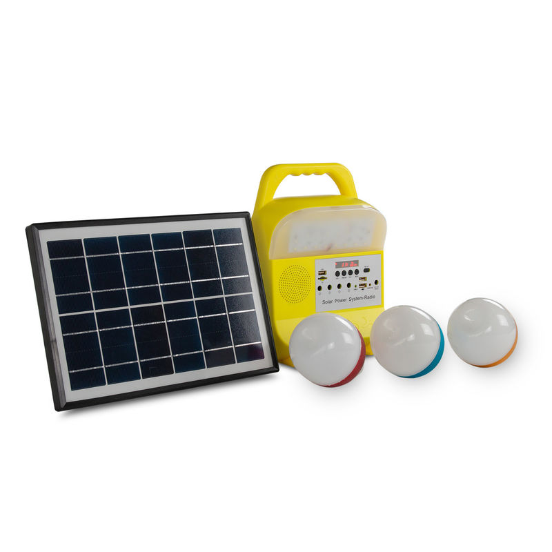 generator-Macht-Sonnenkollektor im Freien geführtes Beleuchtungssystem 5W USB TF tragbarer Solar