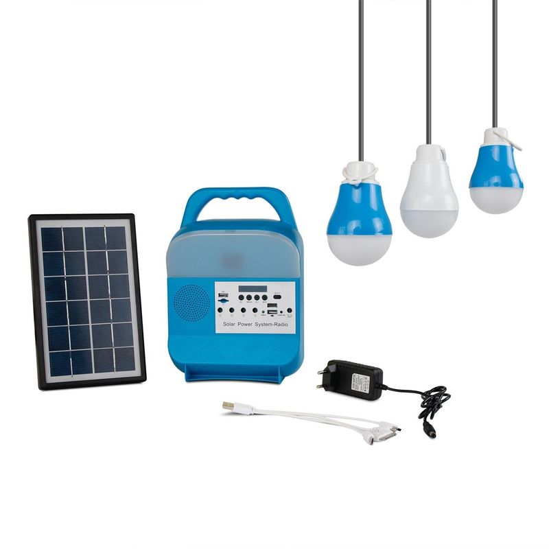 kleine Solarbeleuchtungssystem-kampierende bewegliche Stromversorgung 3W 12PCS SMD LED im Freien