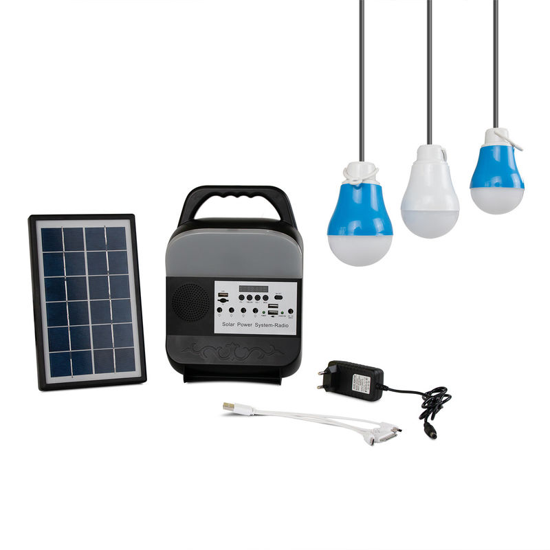 kleine Solarbeleuchtungssystem-kampierende bewegliche Stromversorgung 3W 12PCS SMD LED im Freien
